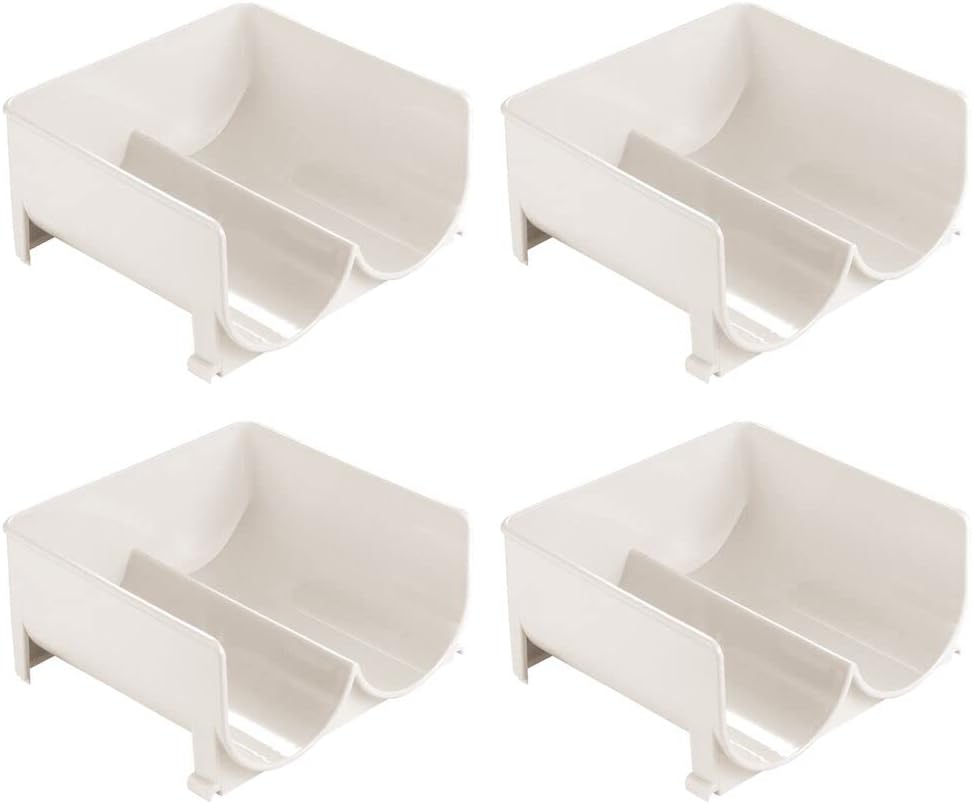 mDesign 4er-Set modernes Weinflaschenregal – stapelbares Flaschenregal für Wasserflaschen und Trinkf