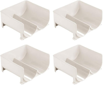 mDesign 4er-Set modernes Weinflaschenregal – stapelbares Flaschenregal für Wasserflaschen und Trinkf