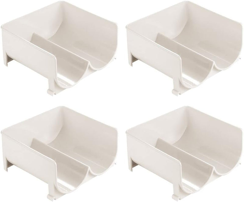 mDesign 4er-Set modernes Weinflaschenregal – stapelbares Flaschenregal für Wasserflaschen und Trinkf