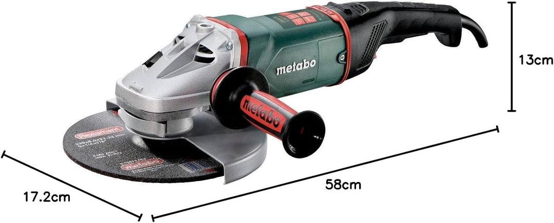 Metabo Winkelschleifer WE 26-230 MVT Quick (606475000) Karton, 2600 Watt, Scheiben-Ø: 230 mm, Leerla