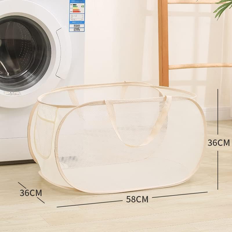 Pop Up Wäschekorb Faltbarer Wäschekorb 2 Stk(36 * 36 * 58 Cm) Wäschetonne Wäschekorb klappbar mit Gr