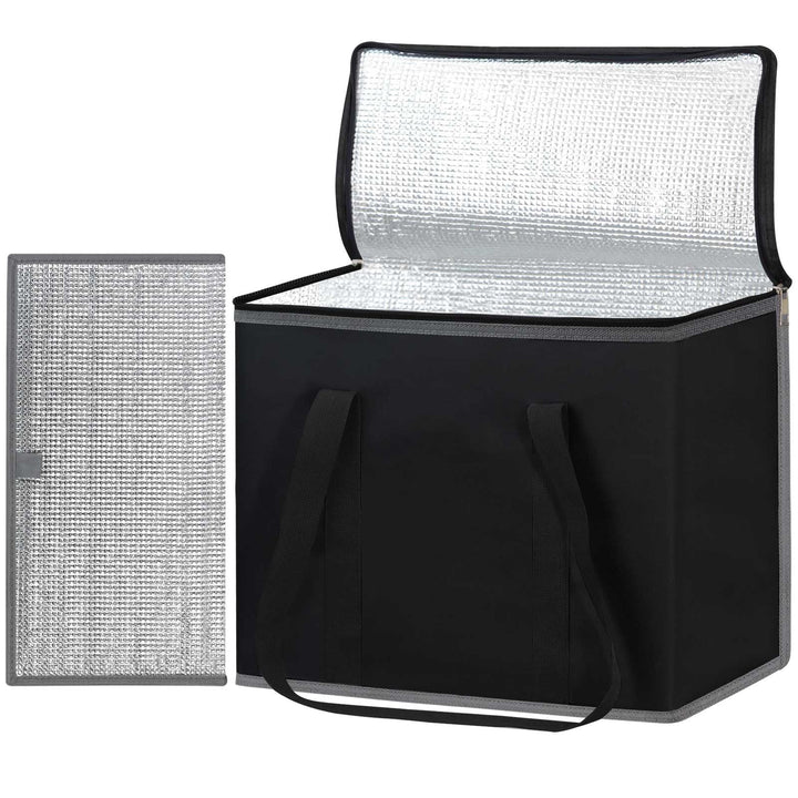 Kühltasche Gross Einkaufstasche mit festem Boden, Faltbar Thermotasche auslaufsicher & wasserdicht,