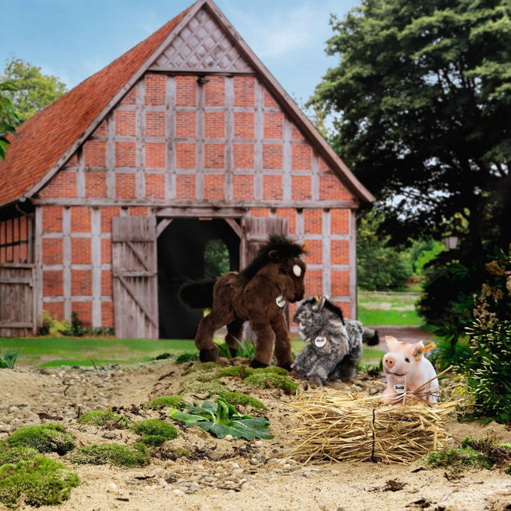 Steiff Kuscheltier Sissi Schweinchen, Süsses Stofftier mit Kunststoffaugen, Kinder, Jungen & Mädchen