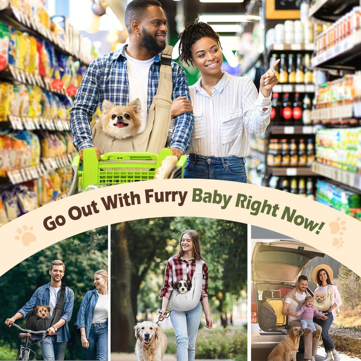 Pawaboo Hundetragetasche für Kleine Hunde, Wendbare, Freihändige Hundetragetaschen, Welpentragetasch