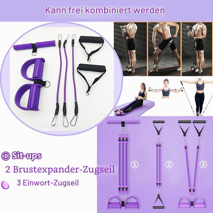 Bauchtrainer Bodybuilding Expander Bauchtrainer Multifunktionstrainer Sit-Up Trainingsgeräte Elastis