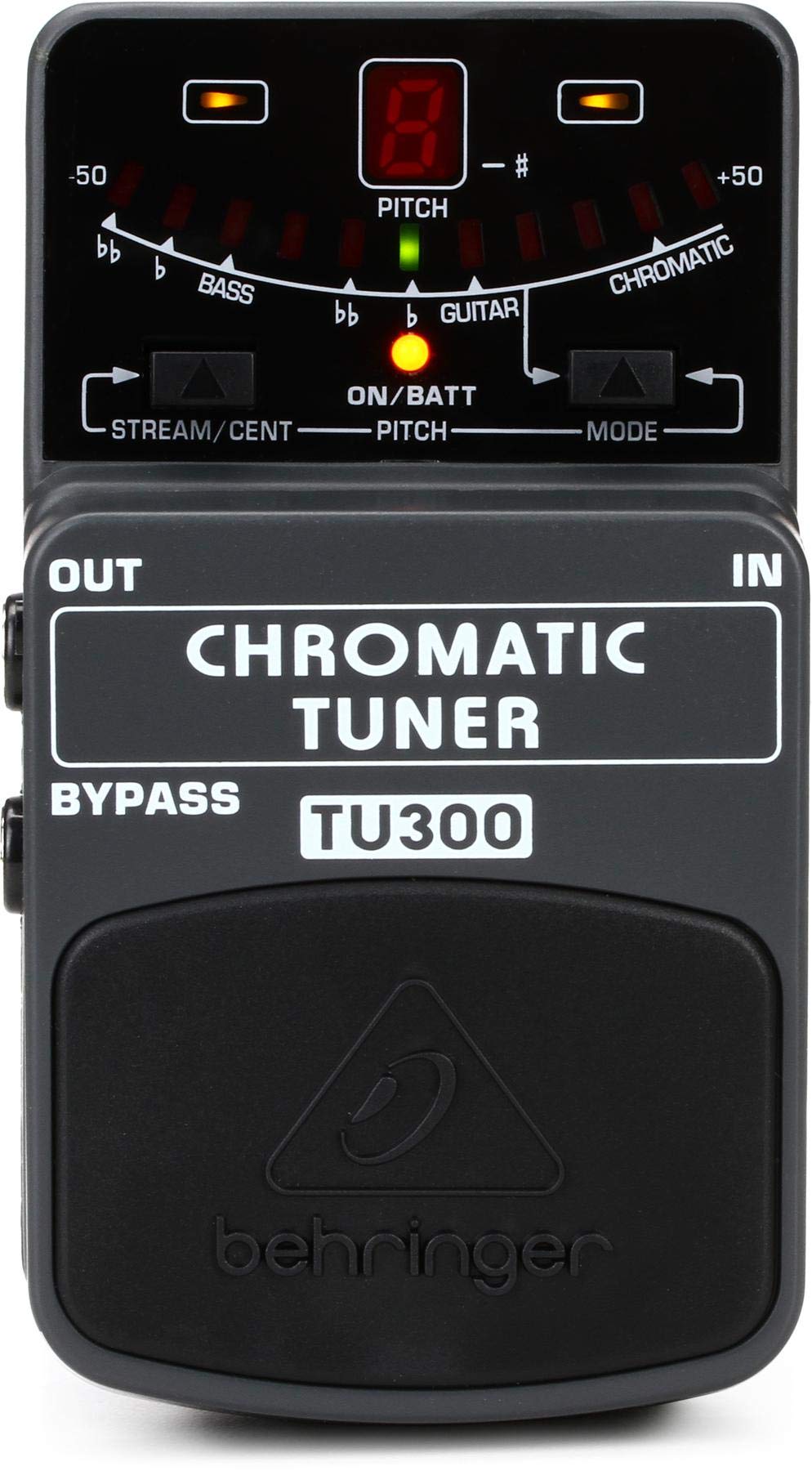 Behringer CHROMATIC TUNER TU300 Ultimatives Stimmgerät für Gitarre/Bass TU300 Guitar Pedal, TU300 Gu