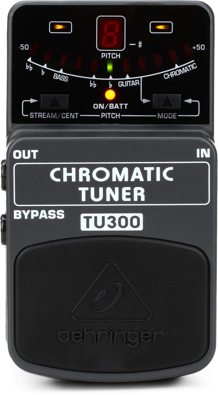 Behringer CHROMATIC TUNER TU300 Ultimatives Stimmgerät für Gitarre/Bass TU300 Guitar Pedal, TU300 Gu