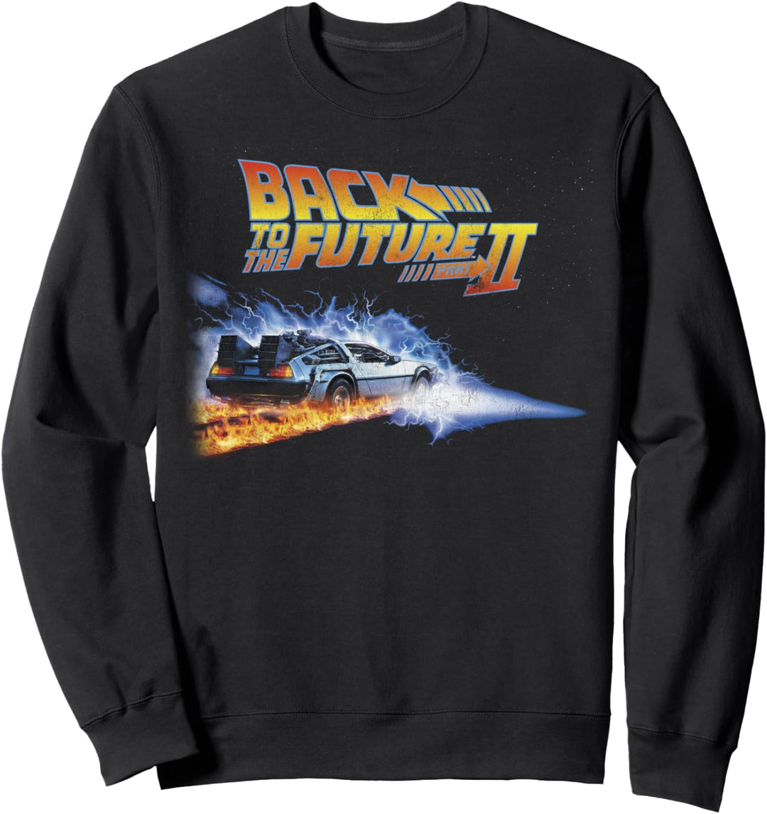 Back To the Future Two Flaming Tires Sweatshirt