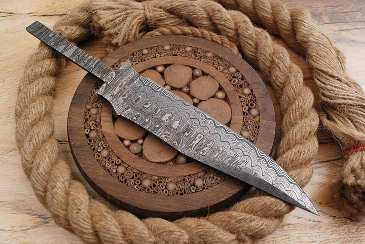 Damast Klinge Handgeschmiedete Damast Rohling Damascus blank blade 6037EA