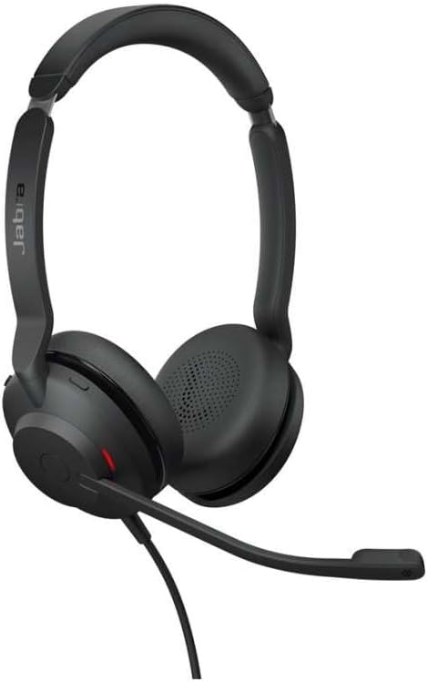 Jabra Evolve2 30 Headset – Noise Cancelling UC Certified Stereo Headphones with 2-Microphone Call Te