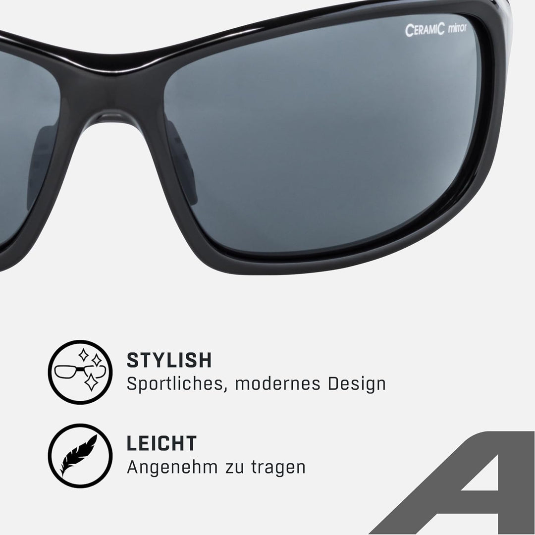 ALPINA LYRON - Verspiegelte und Bruchsichere Sport- & Fahrradbrille Mit 100% UV-Schutz Für Erwachsen