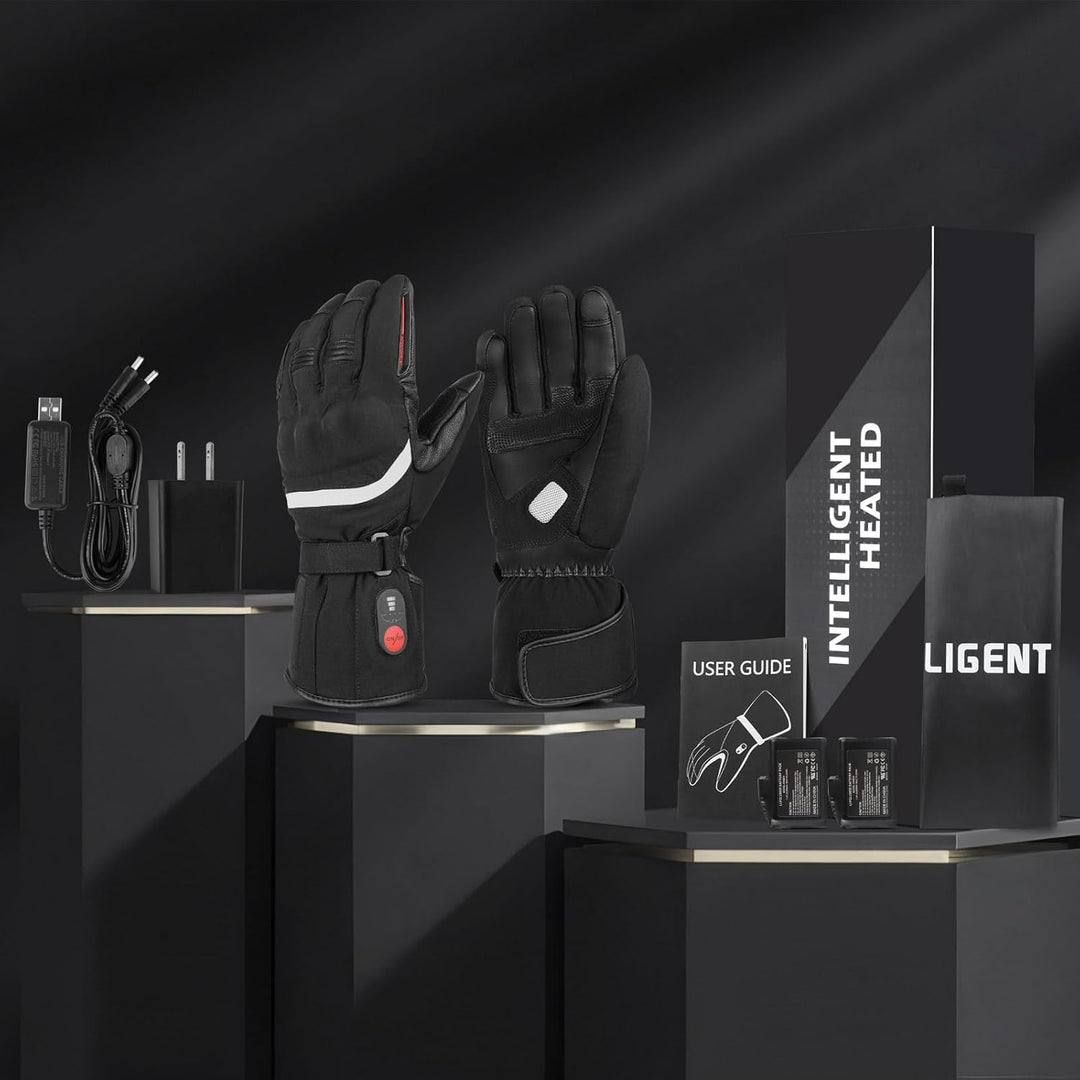Sun Will Beheizte Motorrad Handschuhe Herren Damen, Winter wasserdichte Beheizbare Warme Handschuhe