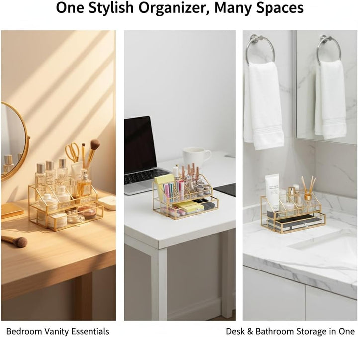YUEHUA Kosmetikorganiser,Beauty Organizer, Make Up Kosmetik Organizer, Schmink Aufbewahrung Kosmetik