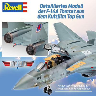 Revell Maverick's F-14A Tomcat “Top Gun” | Authentischer Modellbausatz des Fliegers | Mit bewegliche