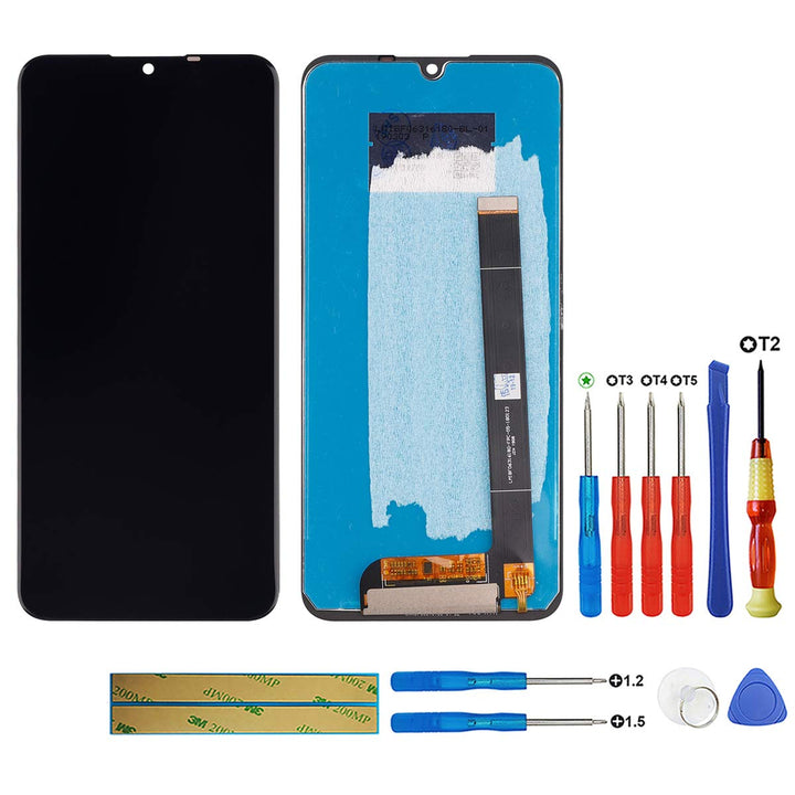 swark LCD Display Kompatibel mit Wiko View3 Pro（Schwarz ohne Rahmen LCD Display Touchscreen Bildschi