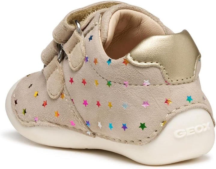 Geox Baby-Mädchen B Tutim First Walker Shoe 23 EU Beige Lt Gold, 23 EU Beige Lt Gold
