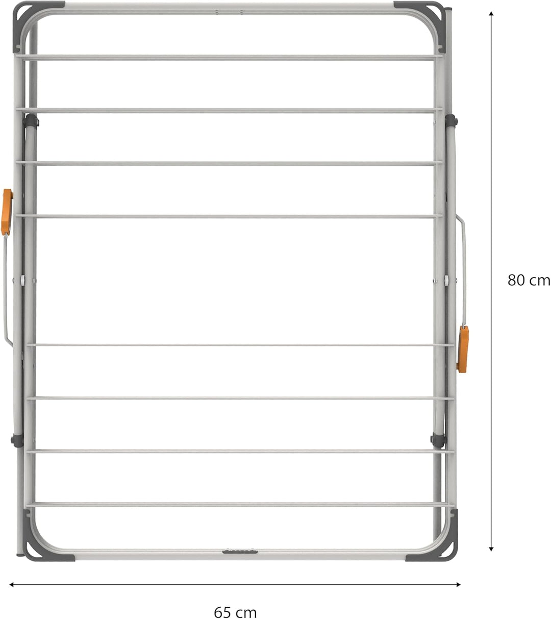 Rörets Wäscheständer Rise White - Pop-Up-Konstruktion - Sicherheitssperre - 61x49x140 cm - 18 m Troc
