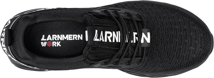 LARNMERN Arbeitsschuhe Herren Sicherheitsschuhe Mode Anti Smashing Stahlkappenschuhe Atmungsaktiv Dä