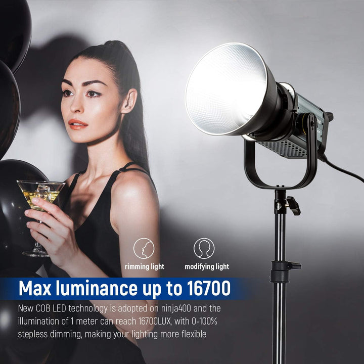 Weeylite 150W LED Videoleuchte 2500K-8500K dimmbare Bi-Farbe, Strobe Studioleuchte mit Fernbedienung