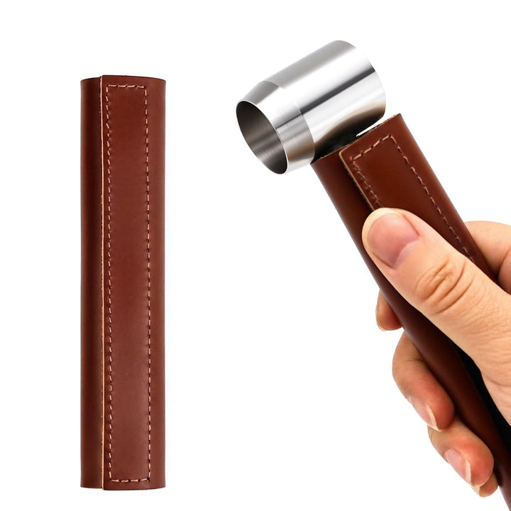 QWORK Handbohrmaschine, Holzbearbeitung Handbohrer manuelle Überlebensbohrer, mit Holster,für Campin