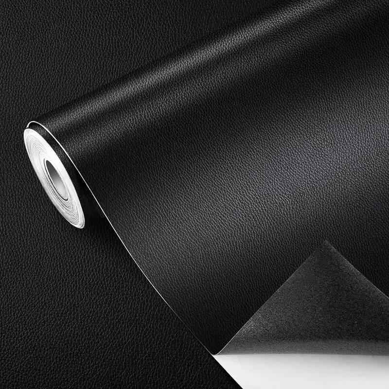 GELAISI Kunstleder Selbstklebend 60*200cm Schwarz Leder Patch Kit Selbstklebende Lederflicken,Ledero