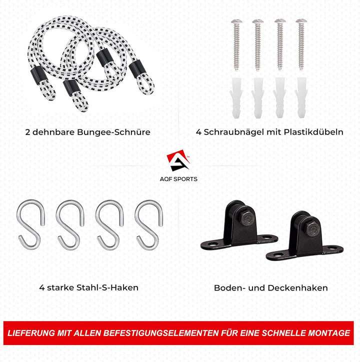AQF Boxen Doppelendball Rex Leder Boxbirne Set MMA Punchingball Erwachsene Training Speedball Set Sc