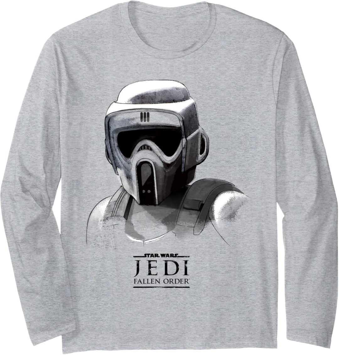 Star Wars Jedi: Fallen Order Grayscale Scout Trooper Langarmshirt