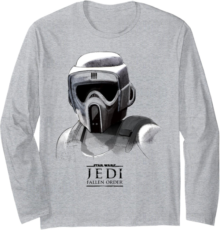 Star Wars Jedi: Fallen Order Grayscale Scout Trooper Langarmshirt