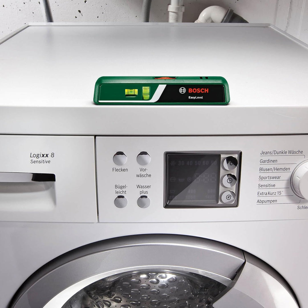Bosch Laser-Wasserwaage EasyLevel mit Wandhalterung (Laserlinie zur flexiblen Ausrichtung an Wänden