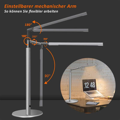 Augenschutzlampe, LED-Bildschirm-Augenschutzleuchten, USB-betriebene Computerleuchten,3 Farbtemperat