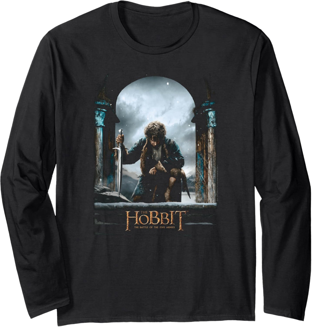 Hobbit Bilbo Kneel Poster Langarmshirt