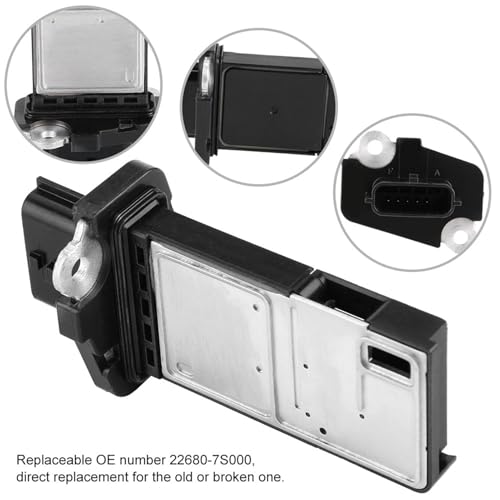 Qiilu Luftmassenmesser für Autos, Luftmassenmesser 22680-7S000 MAF-Sensor für Luftmassenmesser