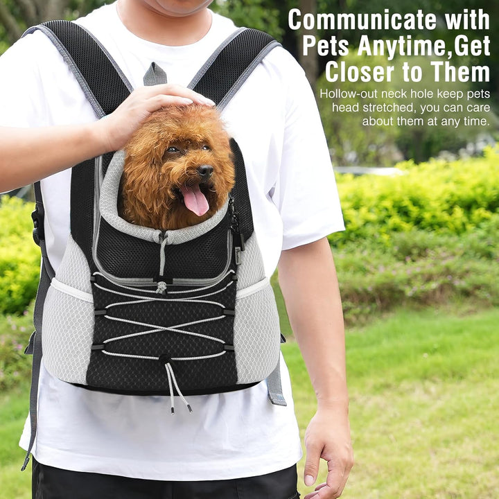 Pawaboo Haustier Rucksack Hund Tragetasche für Kleine Mittelgrosse Hunde und Katzen, Atmungsaktiv un