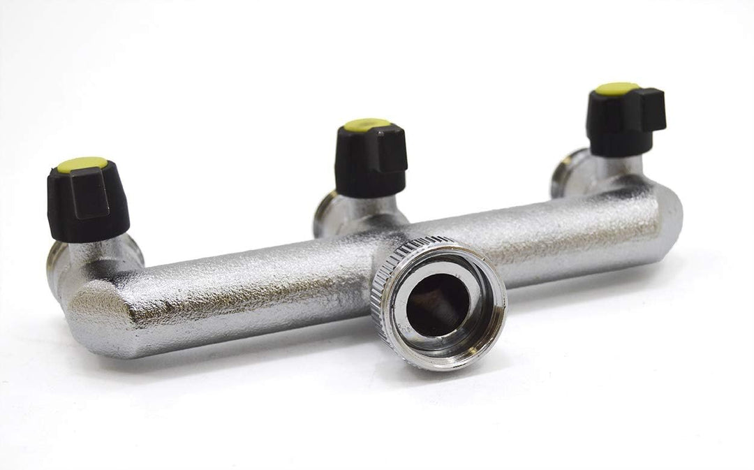 S & M 550256 Triple 3 Wege-Ventil 3/10,2 cm X 3/10,2 cm