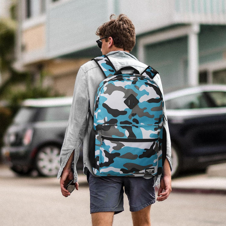 YAMTION 17,3 Zoll Schulrucksack Jungen Teenager Rucksack Laptop Herren,Schulranzen Schultasche für U