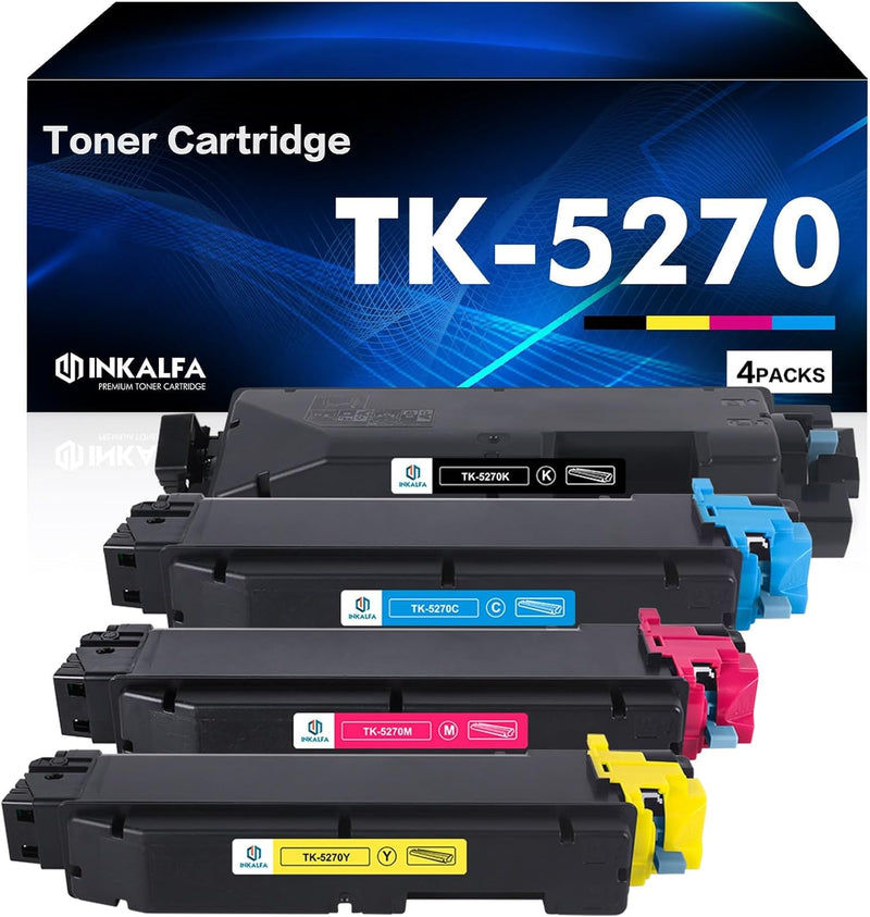 inkalfa TK-5270 TK-5270K TK5270 Kompatibel Tonerkartusche als Ersatz für Kyocera ECOSYS P6230cdn M62
