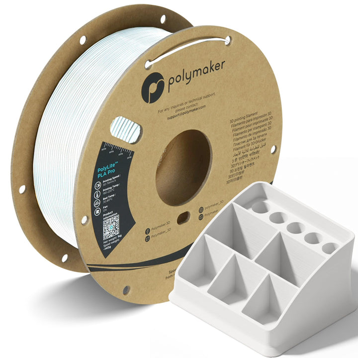 Polymaker PolyLite PLA PRO Weiss - 1.75mm - 1kg Weiss 1,75mm, Weiss 1,75mm