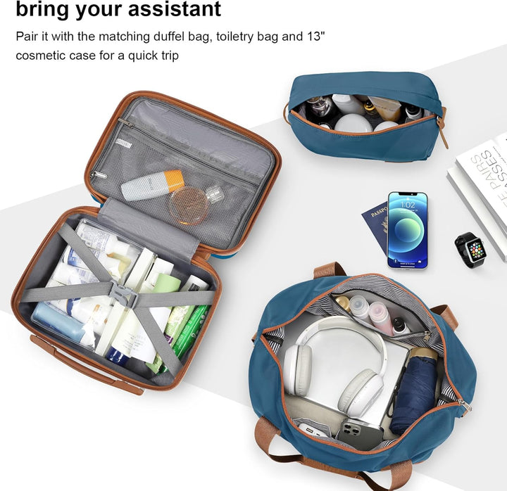 Joyway Kofferset Reisekoffer Set 7tlg Hartschale mit Beautycase Kosmetikkoffe mit 4 Rollen und TSA-S