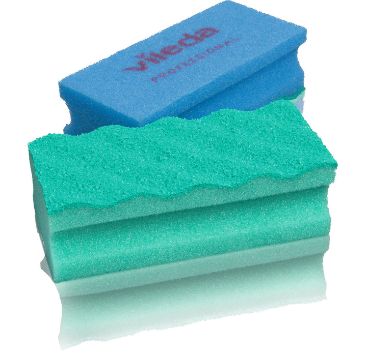 Vileda Professional PUR Active SchwammProfi – Kratzfreier Schwamm grün, 10er Pack, für empfindliche