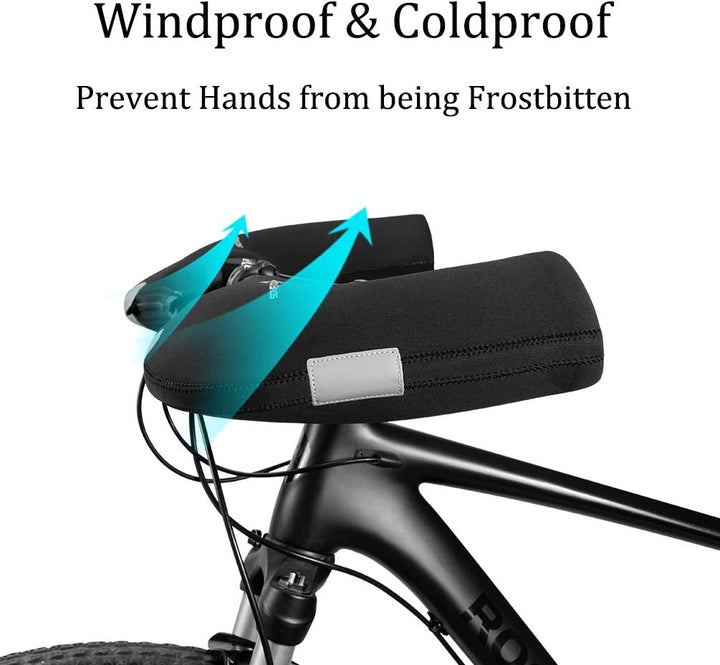ROCKBROS Lenker Handschuhe Winter Thermo Winddicht Lenkerstulpen für Fahrrad MTB Motorrad E-Bike Rol