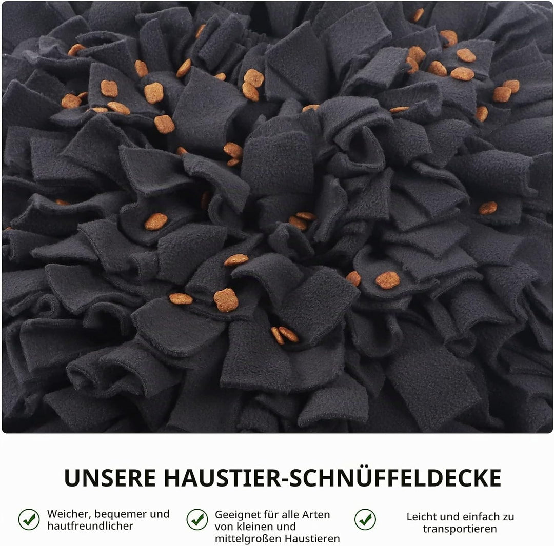 IEUUMLER Schnüffelteppich Hund Riechen Trainieren Schnüffeldecke Futtermatte Trainingsmatte für Haus