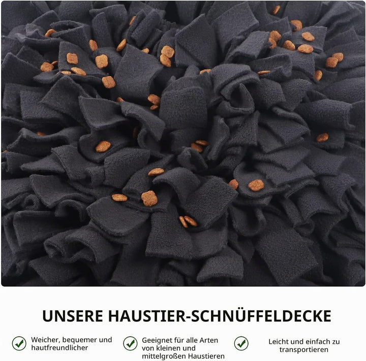 IEUUMLER Schnüffelteppich Hund Riechen Trainieren Schnüffeldecke Futtermatte Trainingsmatte für Haus