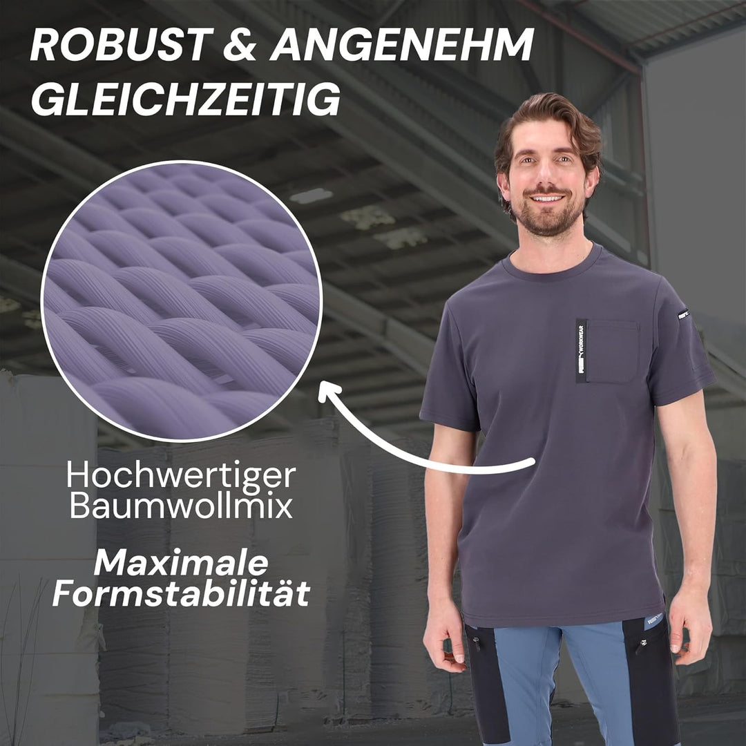 PUMA Workwear Advanced Kollektion - T-Shirts für Herren - Brusttasche und Utility Fach an der Schult