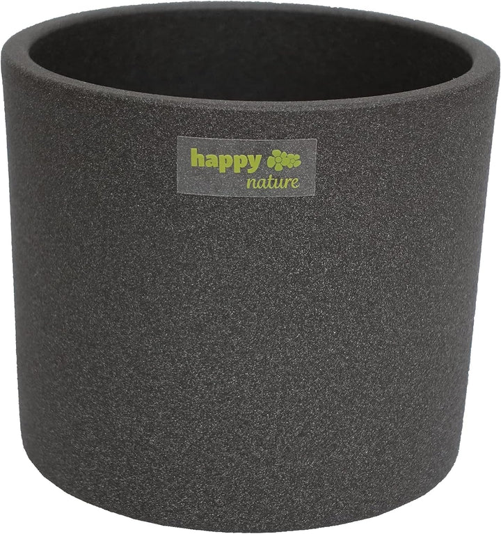 happy nature Sparangebot 4 Keramik Blumentöpfe Madeira 15/12 grau Struktur Ø 17 H 14.5 cm