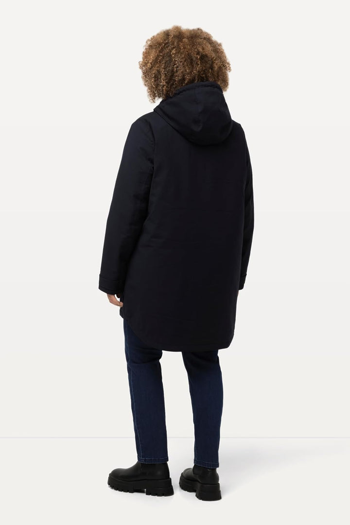 Ulla Popken Damen Hyprar Funktionsjacke mit Teddyfutter Jacken 42-44 marine, 42-44 marine