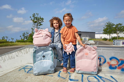 LÄSSIG Kinderkoffer Trolley Reisekoffer mit Teleskopstange und Rollen ab 3 Jahre, 45 cm, 17 L/Trolle