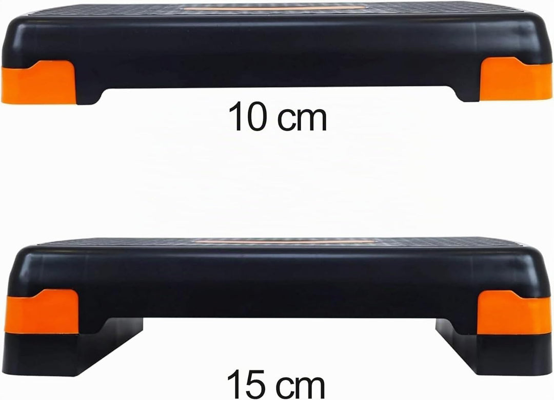 Steppbrett Fitness Aerobic Stepper Höhenverstellbar Step Bench Mit Stufen. Rutschfestes Trainingsger