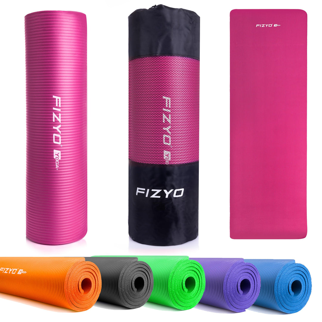 FIZYO Yogamatte 183x61x1 cm – Rutschfeste Fitness- &amp; Trainingsmatte aus NBR-Schaum – Gymnastikmatte