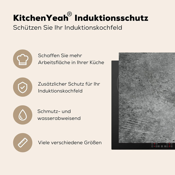 KitchenYeah© Herdabdeckplatte Einteilig Küche Kochfeld Abdeckung Ceranfeld Herdplattenabdeckung Aufr