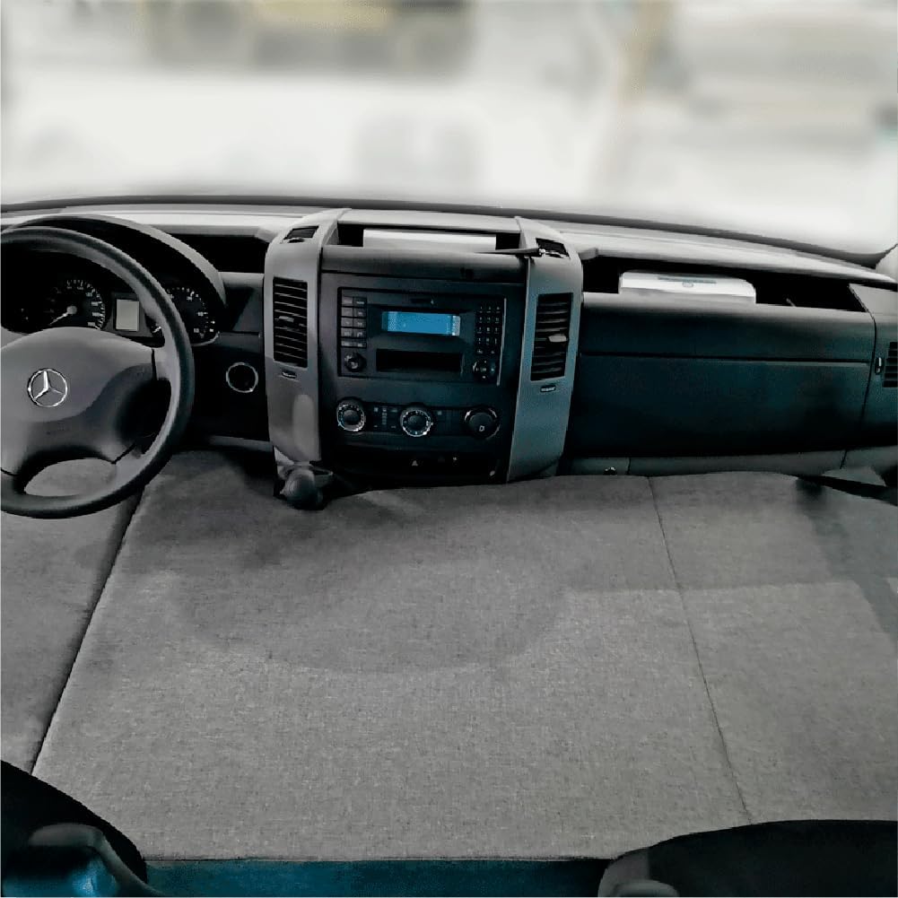 KFoam. Faltbare Matratze für Vorderbett, für Mercedes Sprinter, Grau (2006-2017)